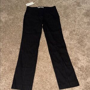 MANGO mid-rise skinny Pinstriped pants - size 2 - NWT